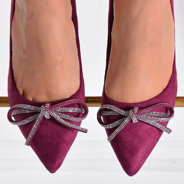 Pantofi Cu Toc Dama Carlina  Mov- Need 4 Shoes