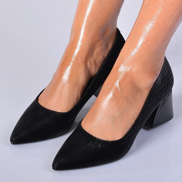 Pantofi Cu Toc Dama Cruella Negri- Need 4 Shoes