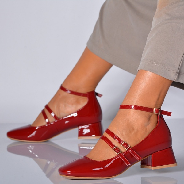 Pantofi Cu Toc Dama Elvyra Bordo- Need 4 Shoes