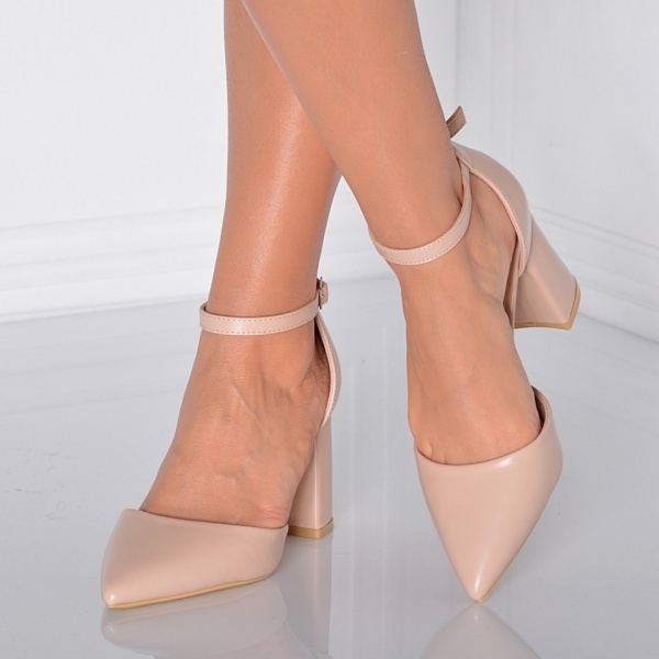 Pantofi Cu Toc Dama Karen Bej- Need 4 Shoes