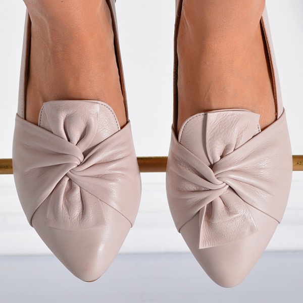 Pantofi Dama Piele Naturala Alma Roz- Need 4 Shoes