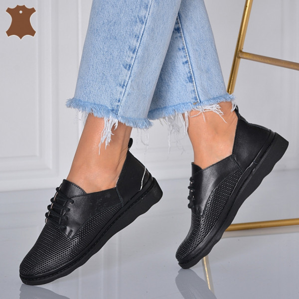 Pantofi Dama Piele Naturala Zelem Negri