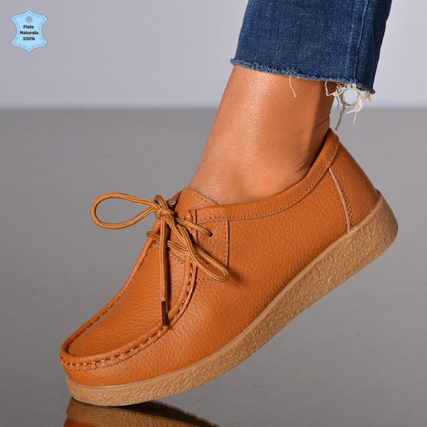 Pantofi Dama Piele Naturala Zora 3 Camel- Need 4 Shoes