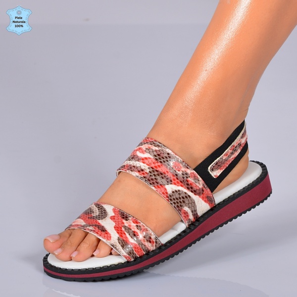 Sandale Dama Piele Naturala Ruby Rosii- Need 4 Shoes