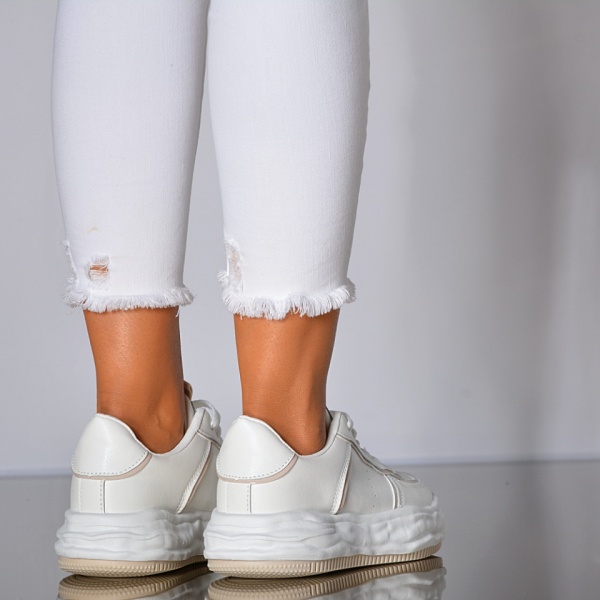 Adidasi Dama Karely Alb/Bej- Need 4 Shoes