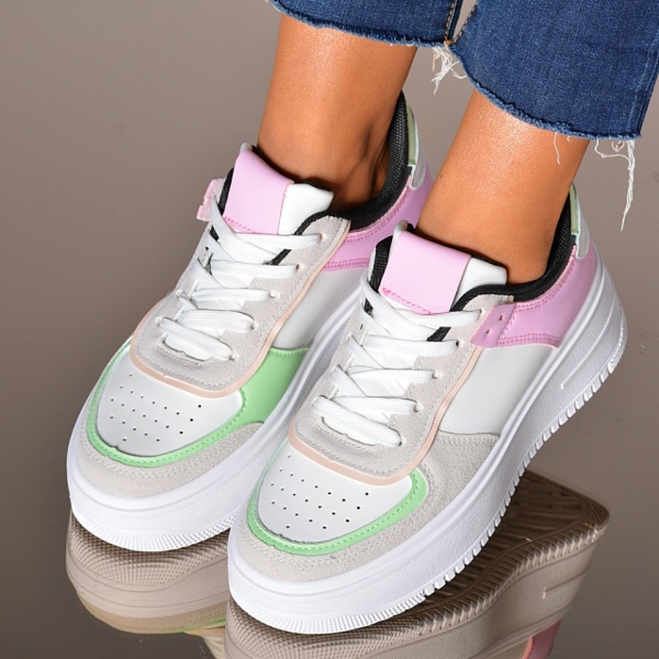 Adidasi Dama Kylie Alb/Roz- Need 4 Shoes