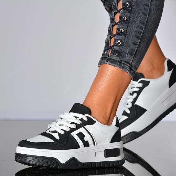 Adidasi Dama Nemo Alb/Negru- Need 4 Shoes