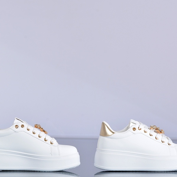 Adidasi Dama Reya Alb/Auriu- Need 4 Shoes