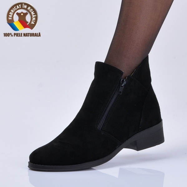 Ghete Dama Piele Naturala Bety 2 Negre - Need 4 Shoes