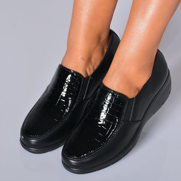 Pantofi Cu Platforma Merida Negri - Need 4 Shoes