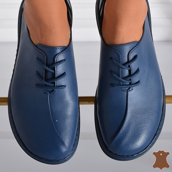 Pantofi Dama Piele Naturala Letitia Navy- Need 4 Shoes