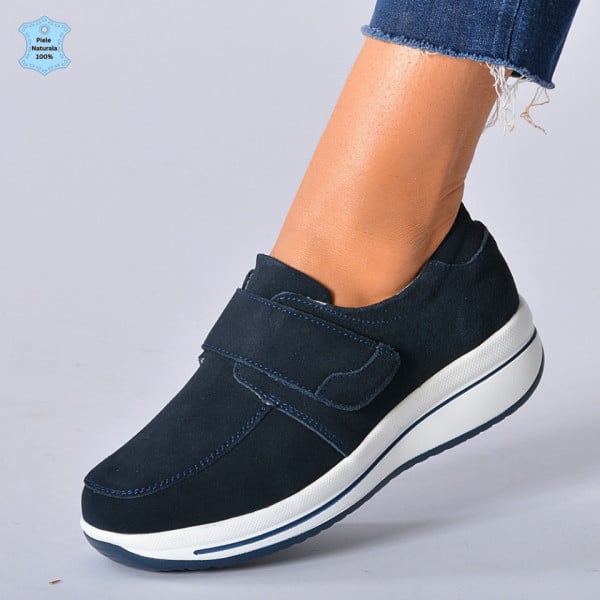 Pantofi Dama Piele Naturala Sarah 2 Navy