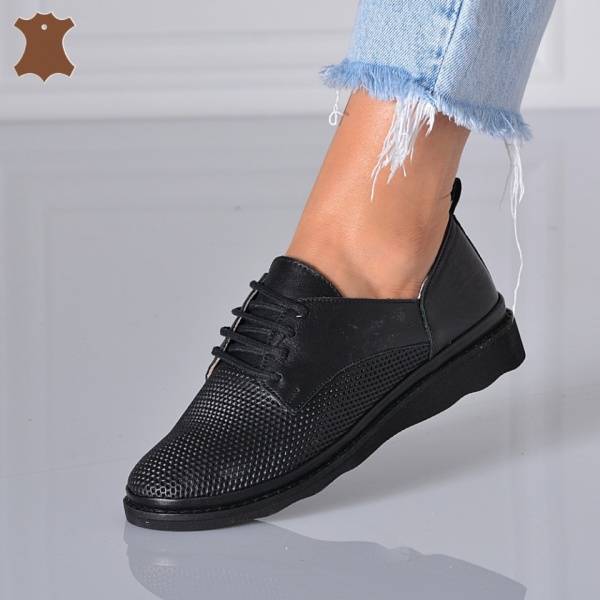 Pantofi Dama Piele Naturala Zelem Negri- Need 4 Shoes