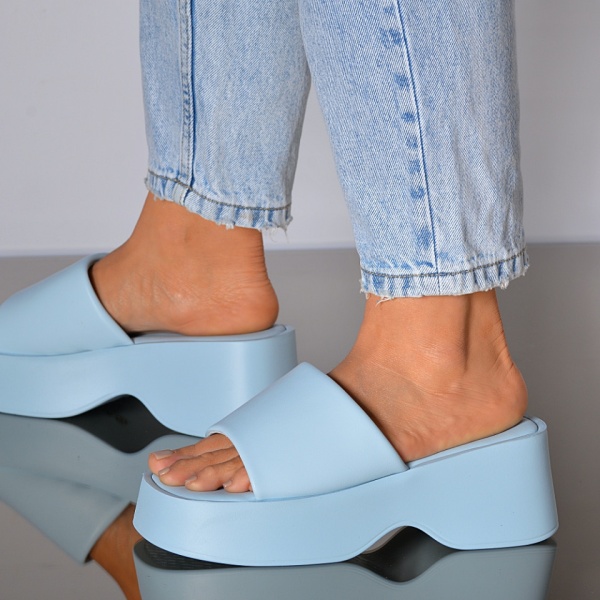 Papuci dama Arely Albastri- Need 4 Shoes