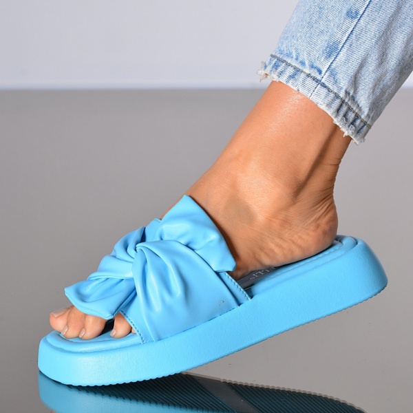 Papuci dama Nilsa Albastri- Need 4 Shoes