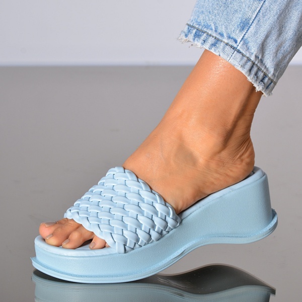 Papuci dama Thalia Albastri- Need 4 Shoes