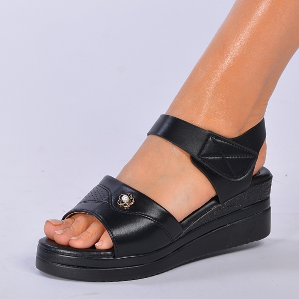 Sandale Cu Platforma Ylla Negre