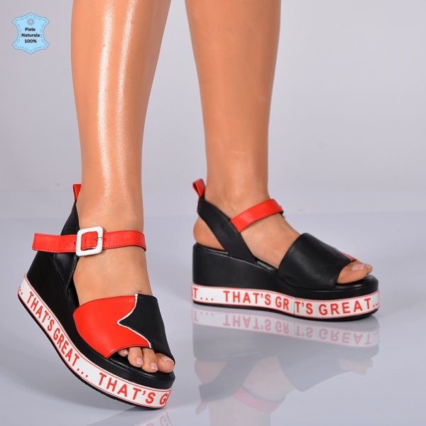 Sandale Piele Naturala Riry  Negre- Need 4 Shoes