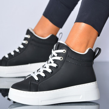 Adidasi Dama Imblaniti Mary 2 Alb/Negru- Need 4 Shoes