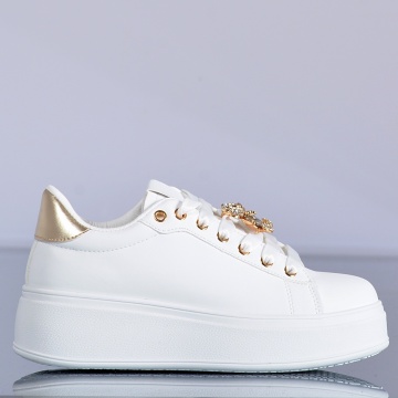Adidasi Dama Reya Alb/Auriu- Need 4 Shoes