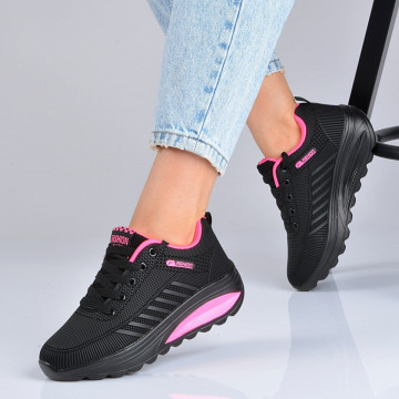 Adidasi Dama Zena 21 Negru/Roz