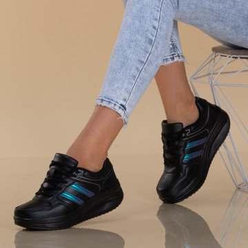 Adidasi dama Zena 6 Negru/Albastru - Need 4 Shoes