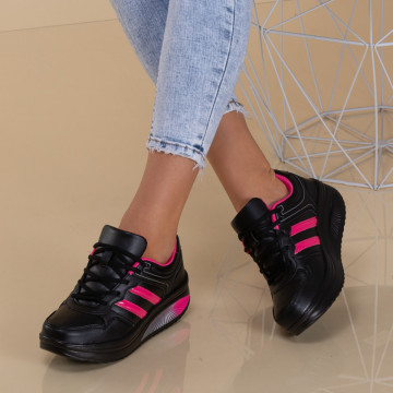 Adidasi Dama Zena 6 Negru/Roz - Need 4 Shoes