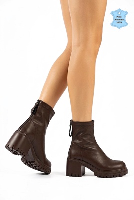 Botine Dama Piele Naturala Ramiro Maro