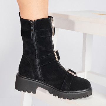 Ghete Dama Imblanite Selena 2 Negre - Need 4 Shoes
