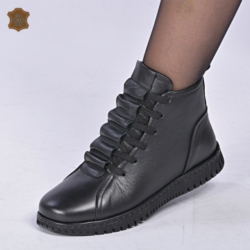 Ghete Dama Piele Naturala Cosma Negre