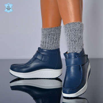 Ghete dama Piele Naturala Zena Navy- Need 4 Shoes