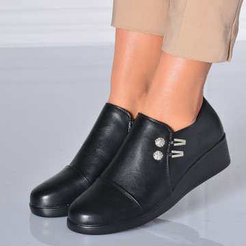 Pantofi cu platforma Mika 2 Negri - Need 4 Shoes