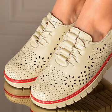 Pantofi Cu Platforma Siena Bej- Need 4 Shoes