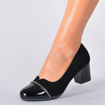 Pantofi Cu Toc Dama Any Negri