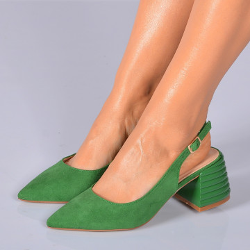 Pantofi Cu Toc Dama Darya Verzi- Need 4 Shoes
