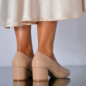 Pantofi Cu Toc Dama Klara 3 Bej- Need 4 Shoes