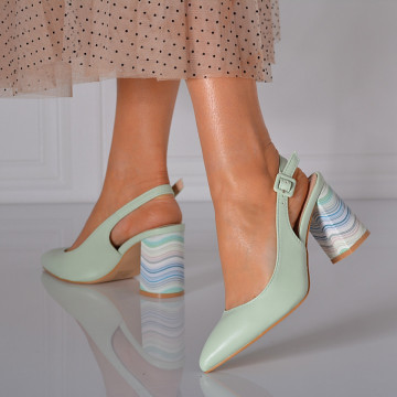 Pantofi Cu Toc Dama Lorin Verzi- Need 4 Shoes