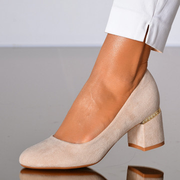 Pantofi Cu Toc Dama Luiza 2 Bej- Need 4 Shoes