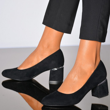 Pantofi Cu Toc Dama Luiza 2 Negri- Need 4 Shoes
