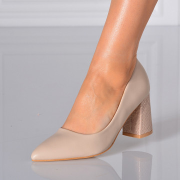 Pantofi Cu Toc Dama Maria Nude- Need 4 Shoes