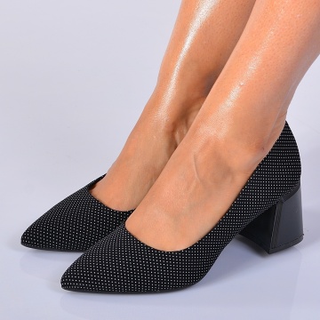 Pantofi Cu Toc Dama Stefania 2 Negri- Need 4 Shoes