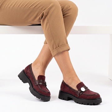 Pantofi Dama Casual Andrina 2 Bordo