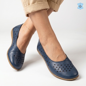 Pantofi Dama Piele Naturala Lorelay Navy