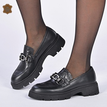 Pantofi Dama Piele Naturala Zayla 3 Negri