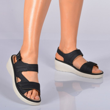 Sandale Cu Platforma Cedra Negre- Need 4 Shoes