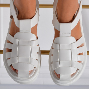 Sandale Dama Harmony Albe- Need 4 Shoes