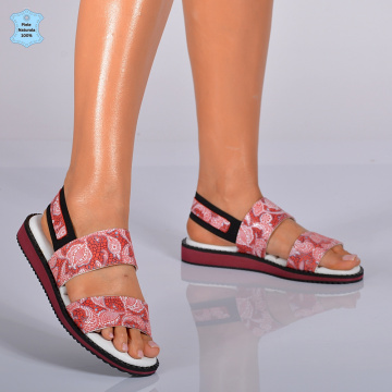 Sandale Dama Piele Naturala Ruby 3 Rosii- Need 4 Shoes