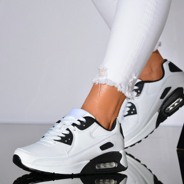 Adidasi Dama Devon Alb/Negru- Need 4 Shoes