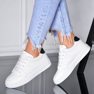 Adidasi Dama Inna Alb/Negru- Need 4 Shoes