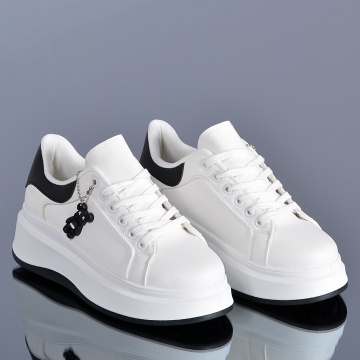 Adidasi Dama Kiraz Alb/Negru- Need 4 Shoes
